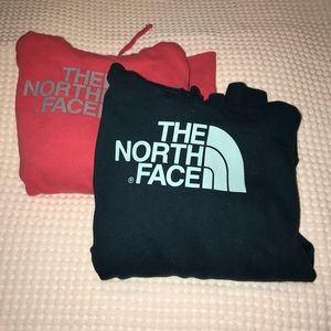 Two North Face hoodies